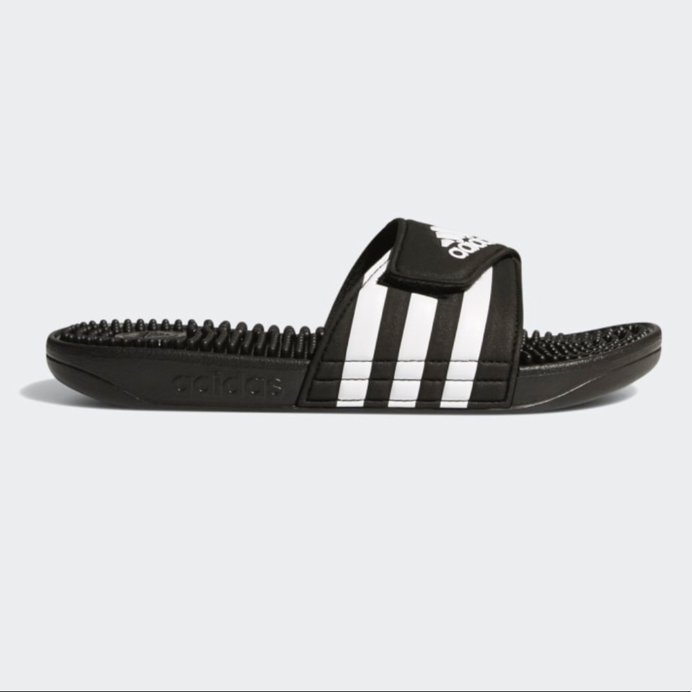 🆕 Adidas adissage black massage sandal shoe - Picture 4 of 4
